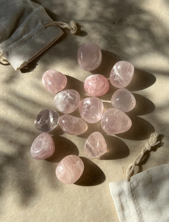 pietra burattata - Quarzo Rosa